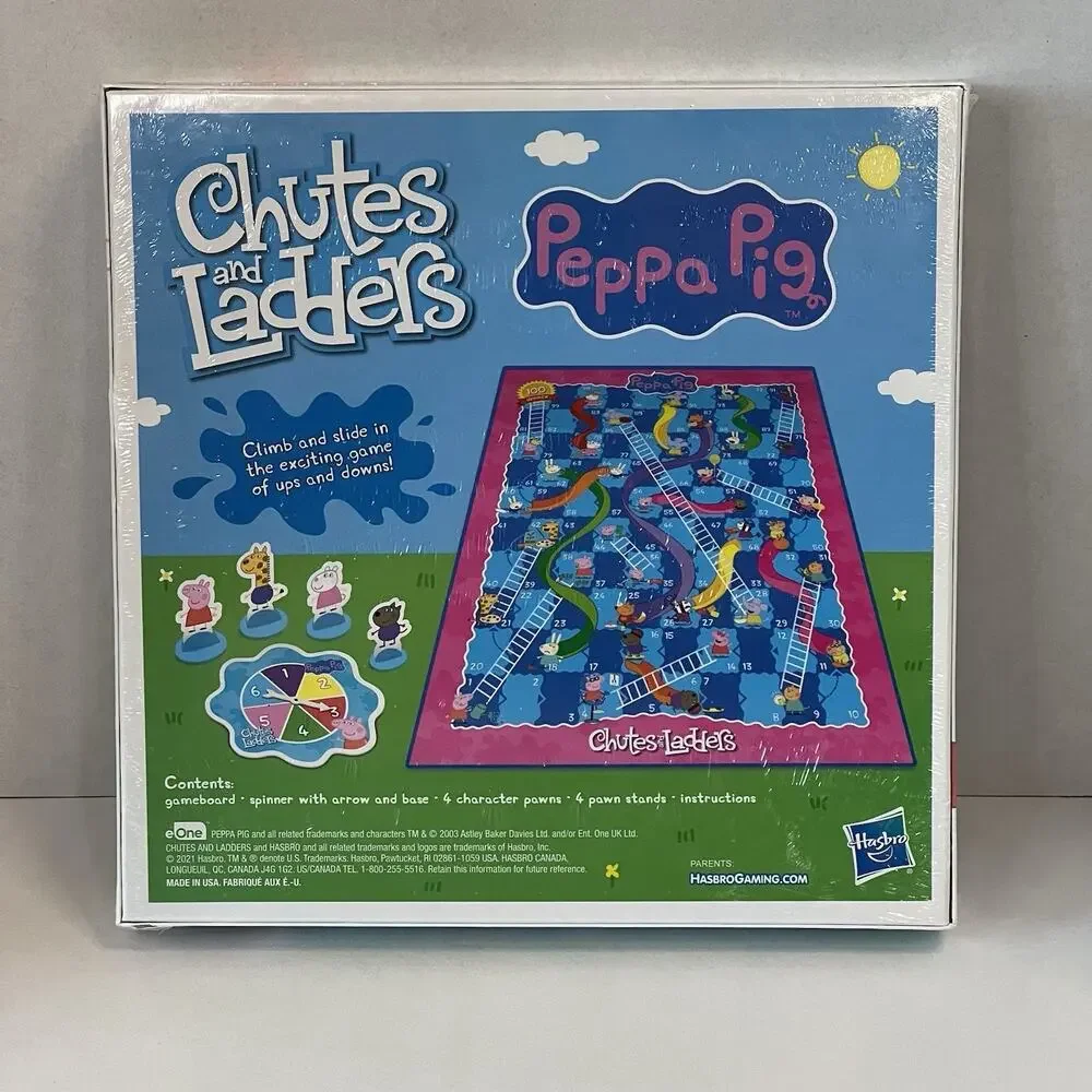 Hasbro Peppa Pig Chutes and Ladders Board‎ Game F2927 New Sealed Preschool Toy